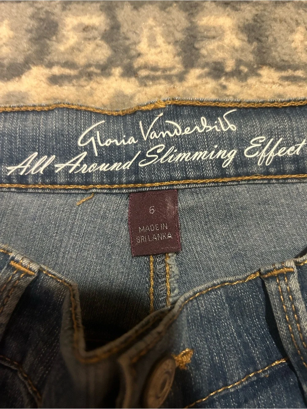 Gloria Vanderbilt Blue Denim Jeans